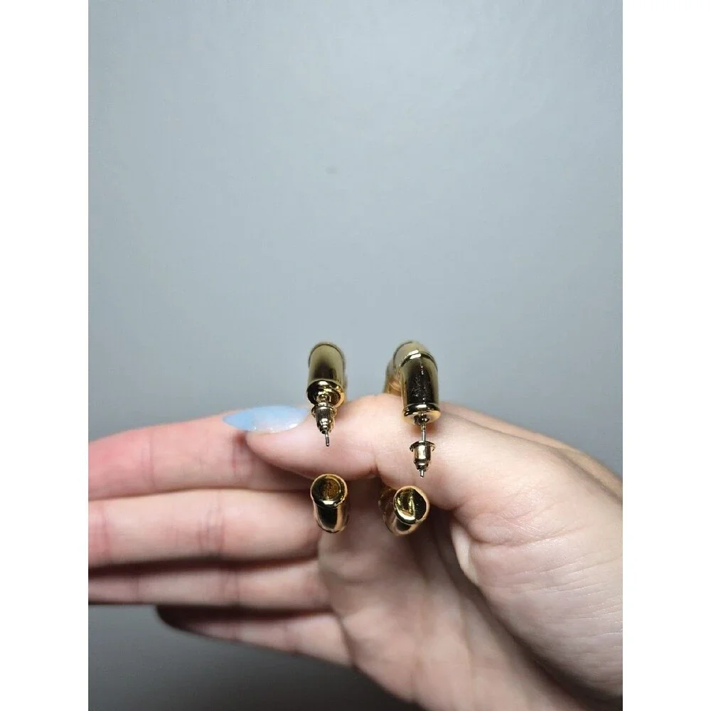 Gold Chunky Hoop Earrings Costume Lightweight- Women Jewelry